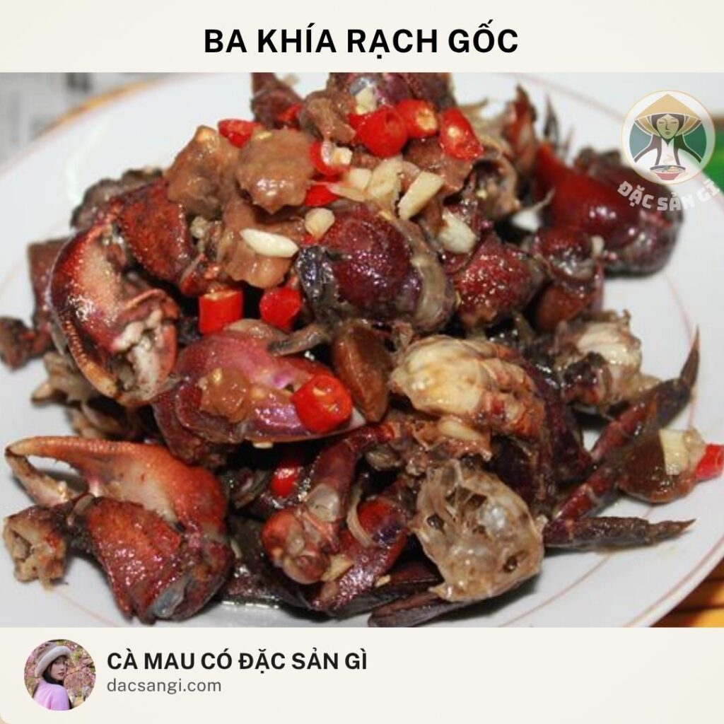 Đặc sản ba khía Rạch Gốc