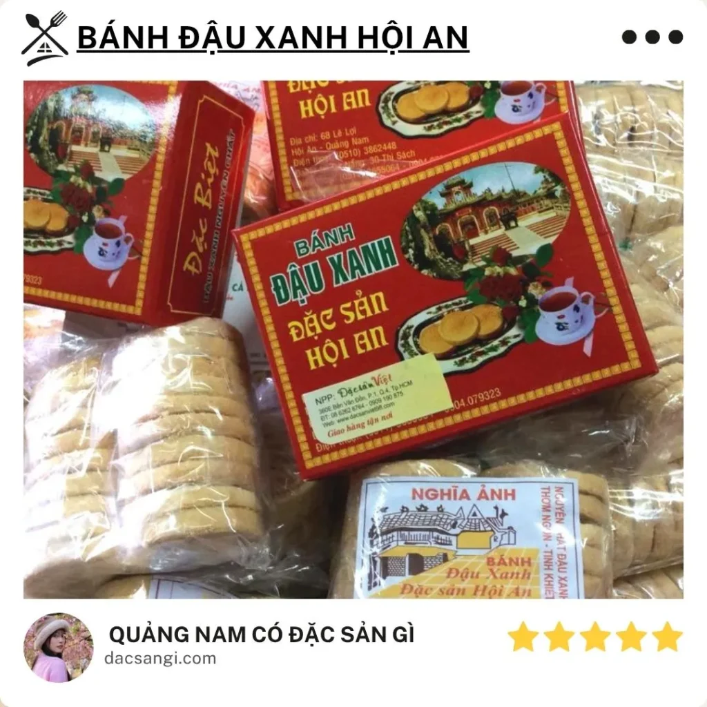 Quảng Nam có đặc sản gì? Top 16 món đặc sản Quảng Nam ngon, dễ mang làm quà Đặc sản bánh đậu xanh Hội An