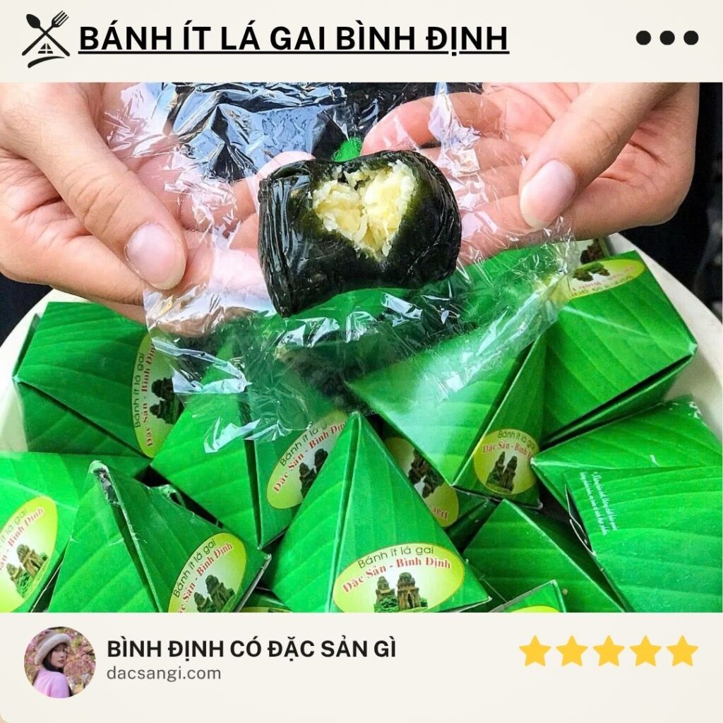 Bình Định có đặc sản gì? 15 đặc sản Bình Định trứ danh nên thử và mua về làm quà Đặc sản bánh ít lá gai Bình Định