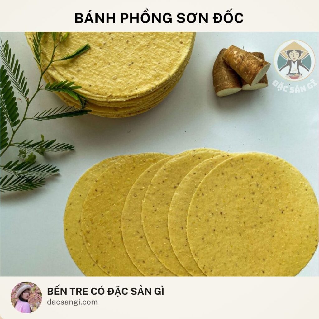 Đặc sản bánh phồng Sơn Đốc