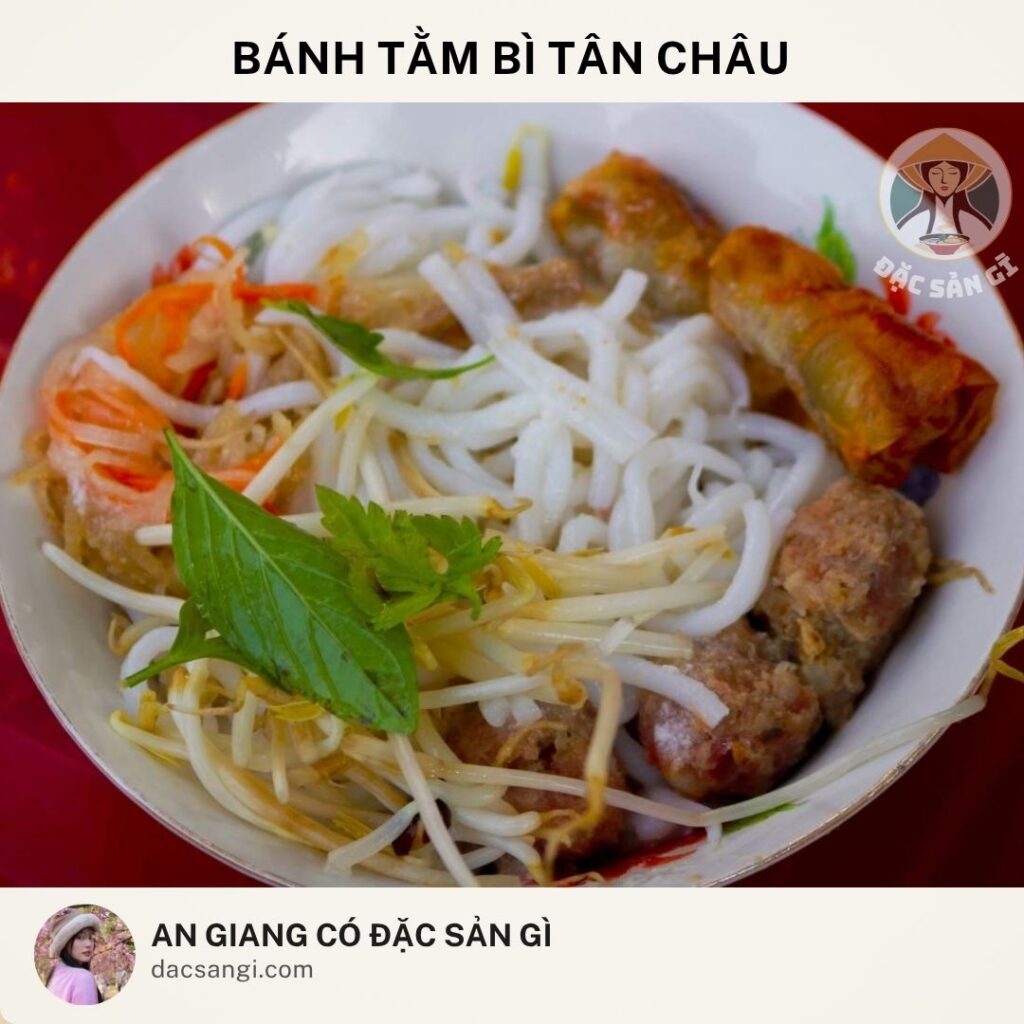 Đặc sản Bánh tằm bì Tân Châu