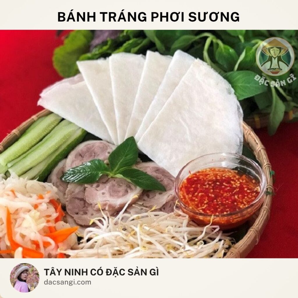 Đặc sản bánh tráng phơi sương Tây Ninh