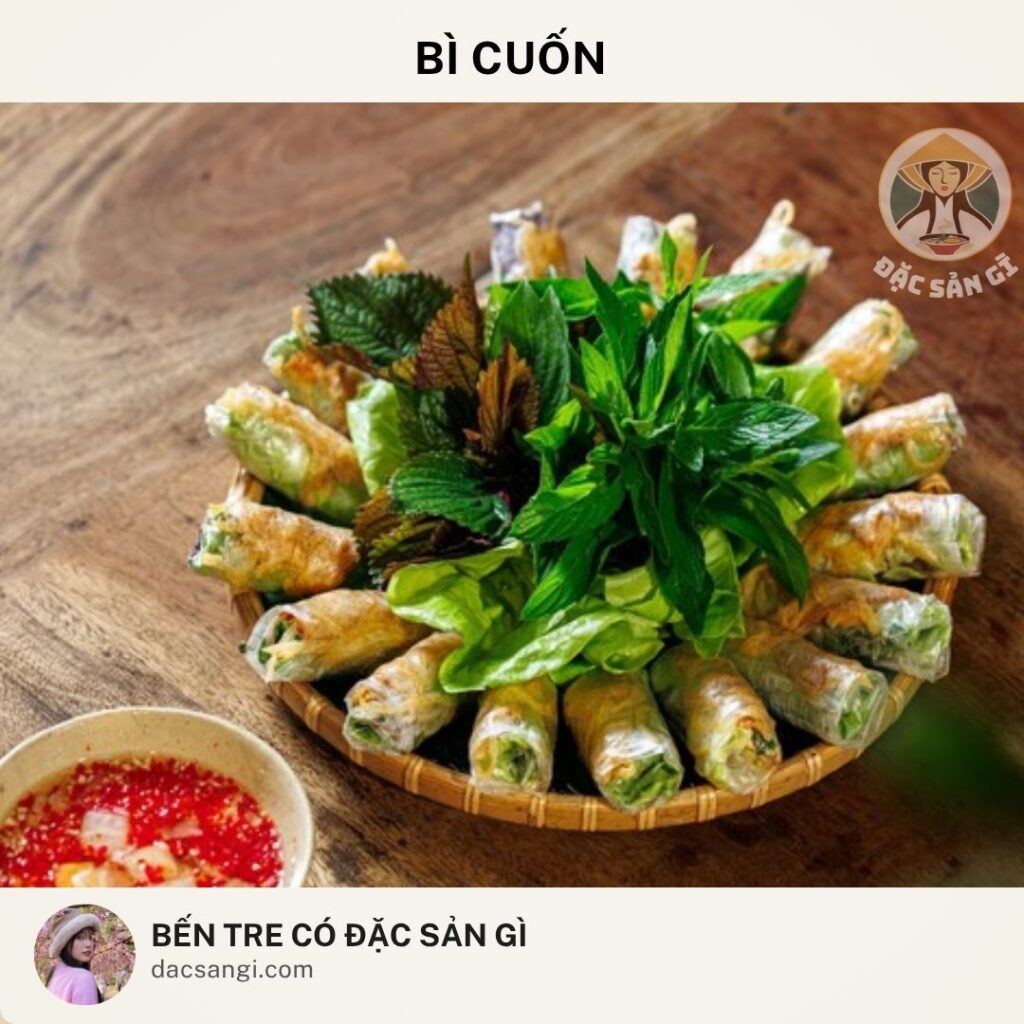 Đặc sản bì cuốn Bến Tre