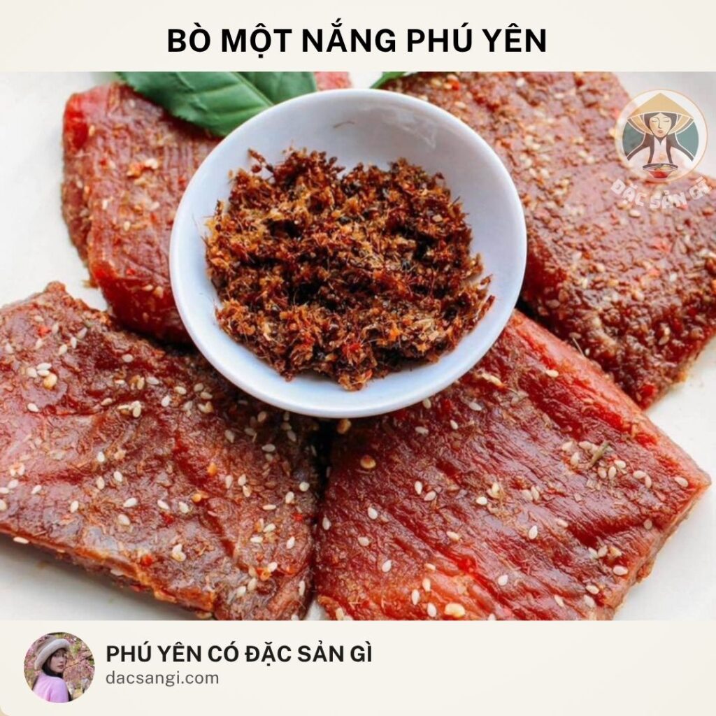 Đặc sản bò một nắng Phú Yên
