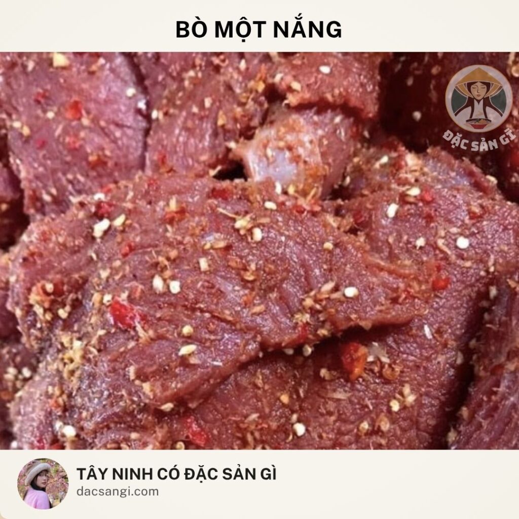 Đặc sản bò một nắng Tây Ninh