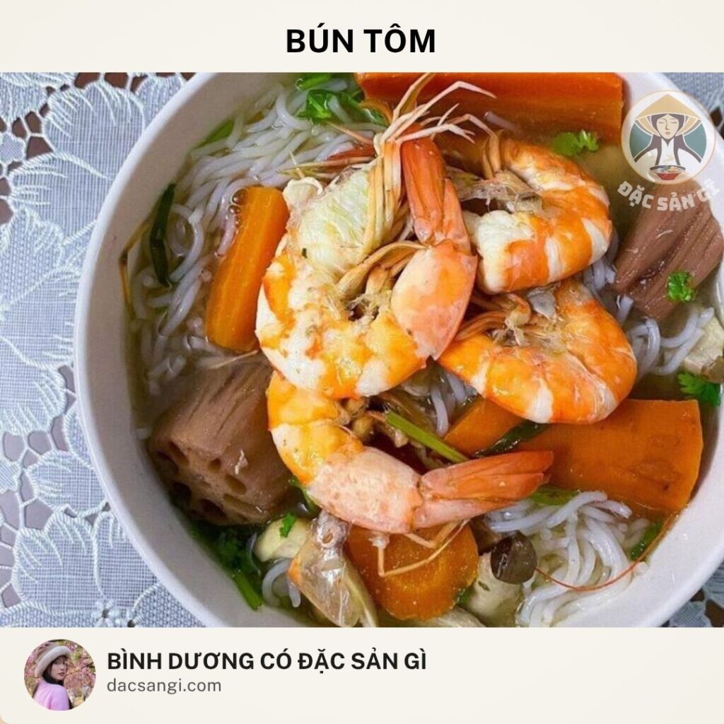 Đặc sản bún tôm Bình Dương