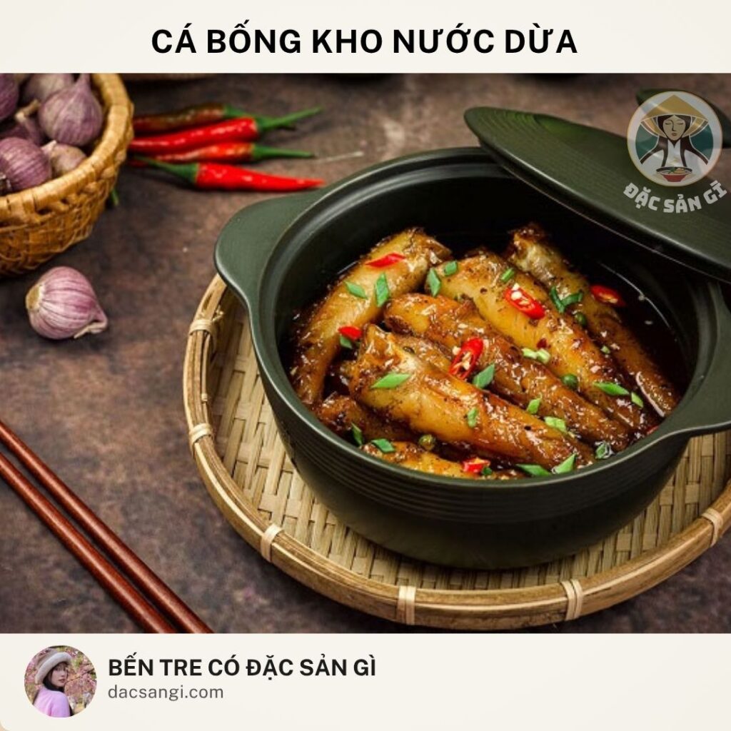 Đặc sản cá bống kho nước dừa Bến Tre