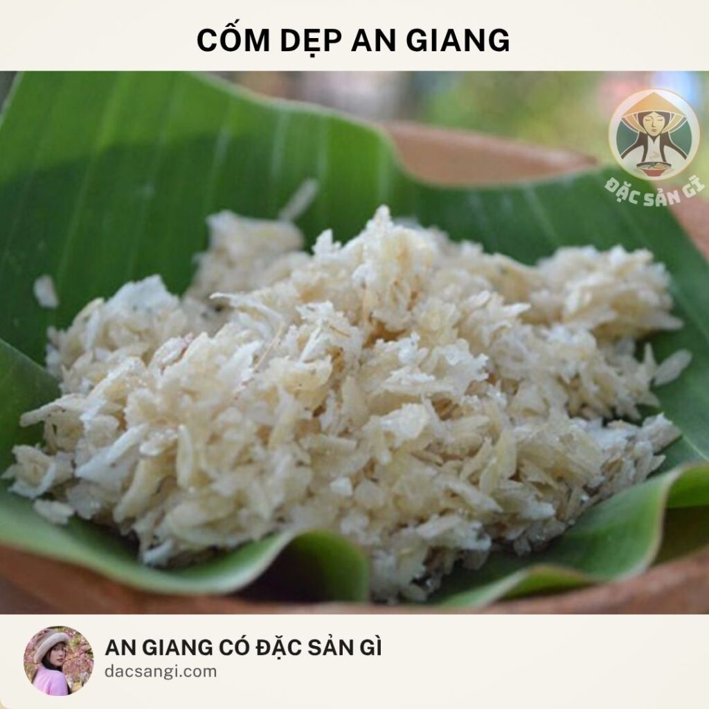 Đặc sản Cốm dẹp An Giang
