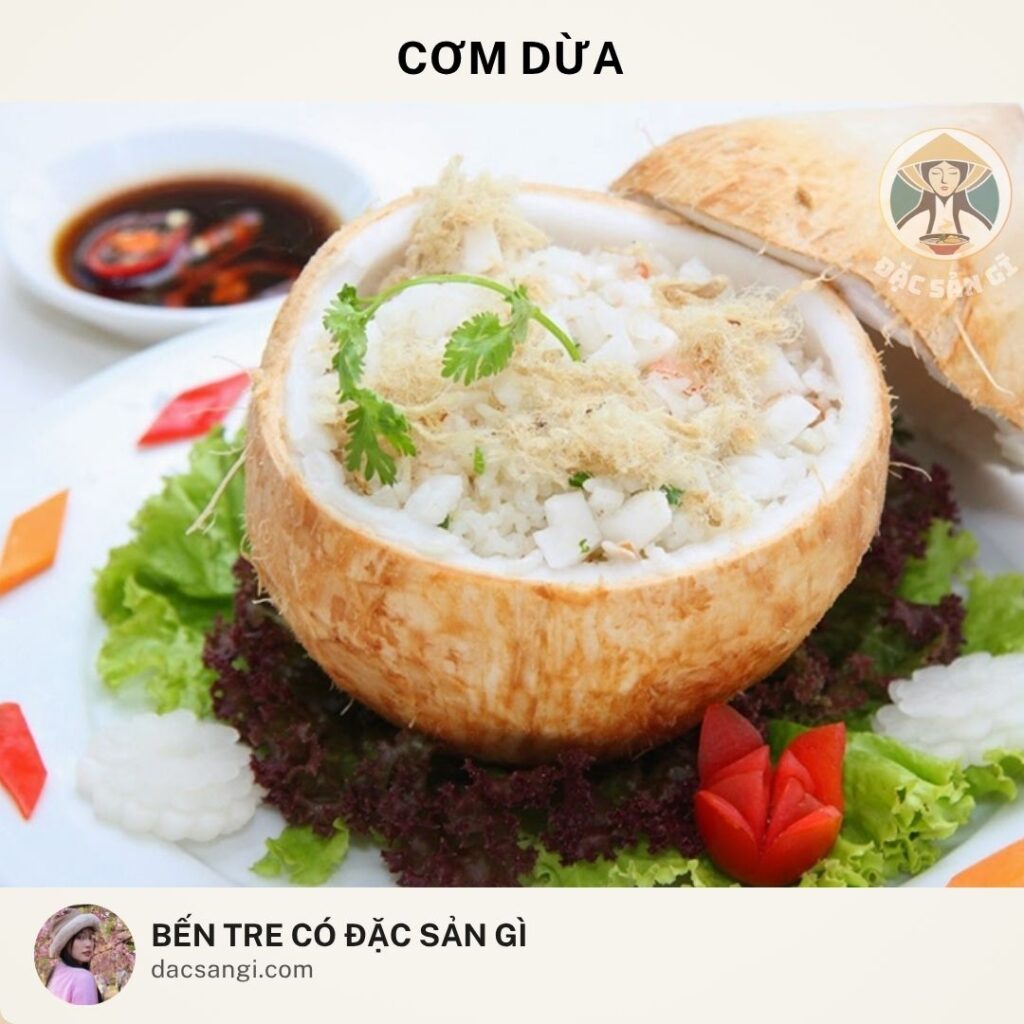 Đặc sản cơm dừa Bến Tre