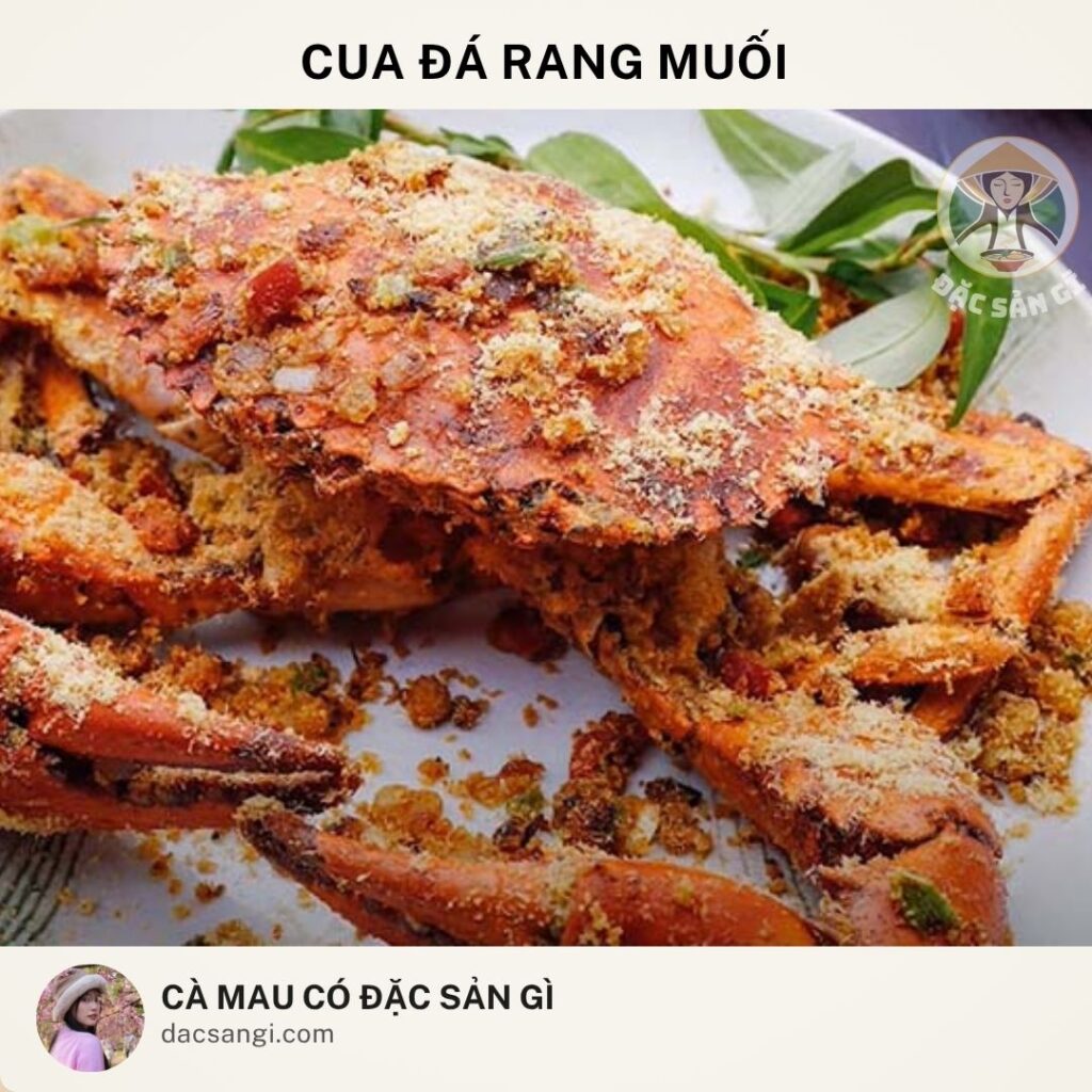 Đặc sản cua đá rang muối Cà Mau