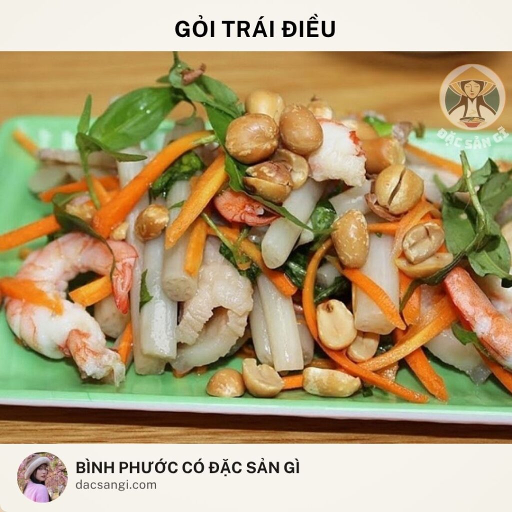 Đặc sản gỏi trái điều Bình Phước