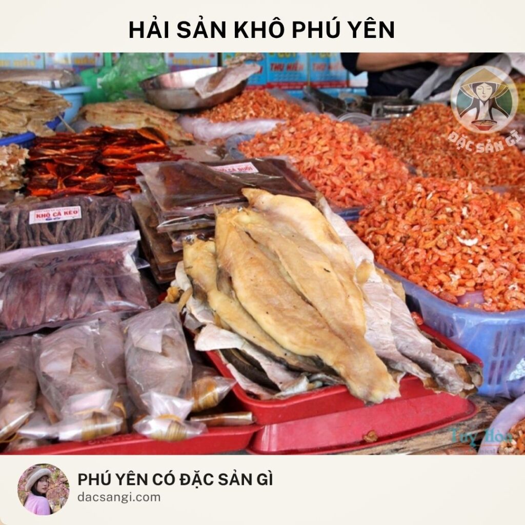 Đặc sản hải sản khô Phú Yên