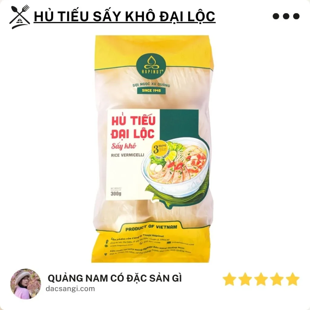 Quảng Nam có đặc sản gì? Top 16 món đặc sản Quảng Nam ngon, dễ mang làm quà Đặc sản hủ tiếu sấy khô Đại Lộc