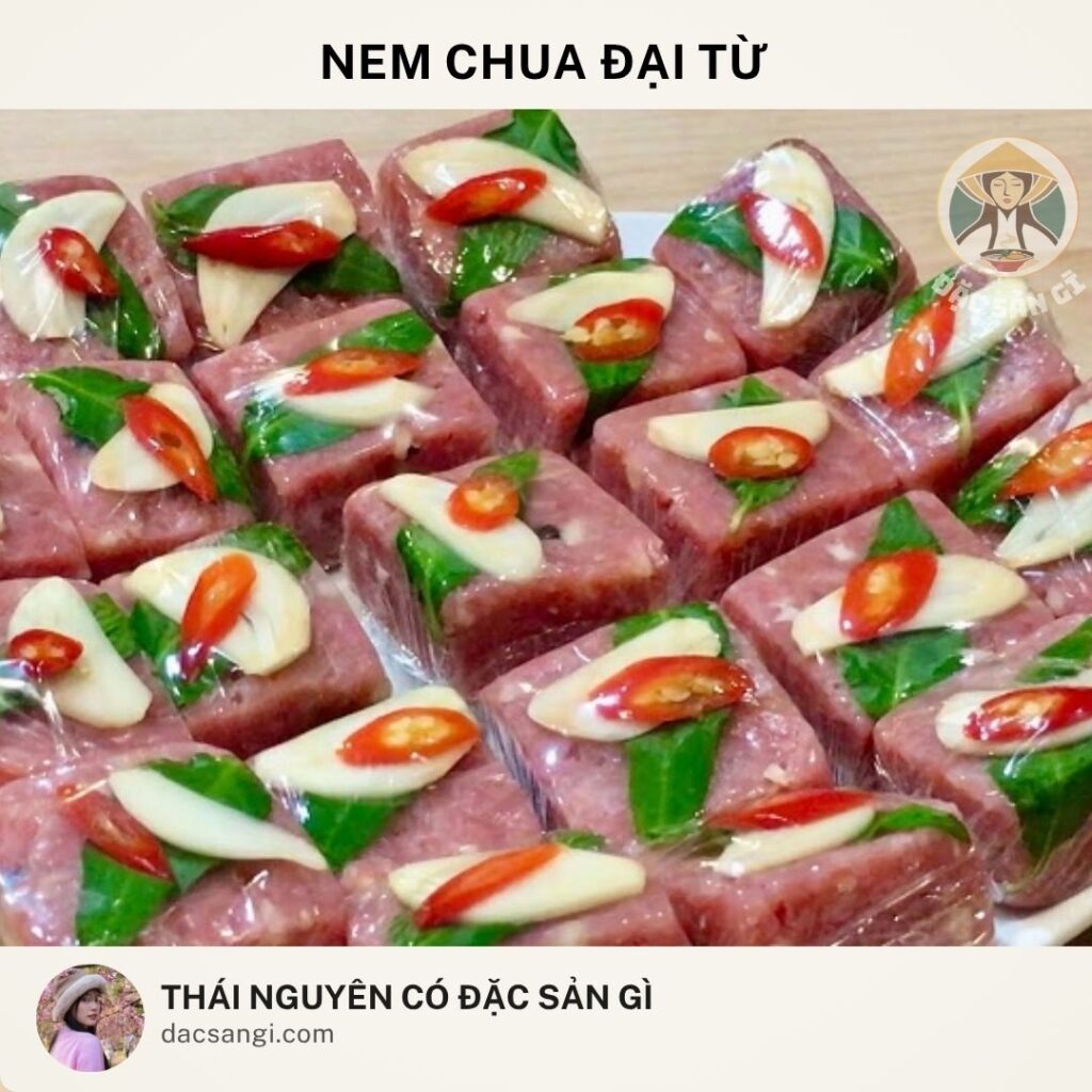 Thái Nguyên có đặc sản gì? Tham khảo 22 đặc sản Thái Nguyên nên mua làm quà Đặc sản nem chua Đại Từ Thái Nguyên
