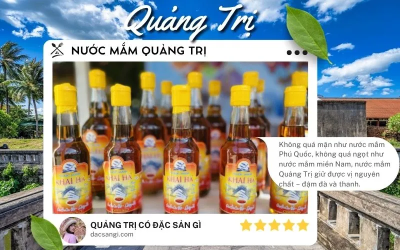 Quảng Trị có đặc sản gì? Gợi ý 18 đặc sản Quảng Trị nên thử và mua về làm quà Đặc sản Nước mắm Quảng Trị