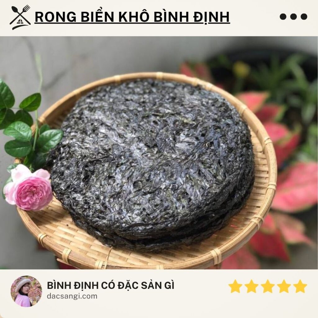 Bình Định có đặc sản gì? 15 đặc sản Bình Định trứ danh nên thử và mua về làm quà Đặc sản rong biển khô Bình Định