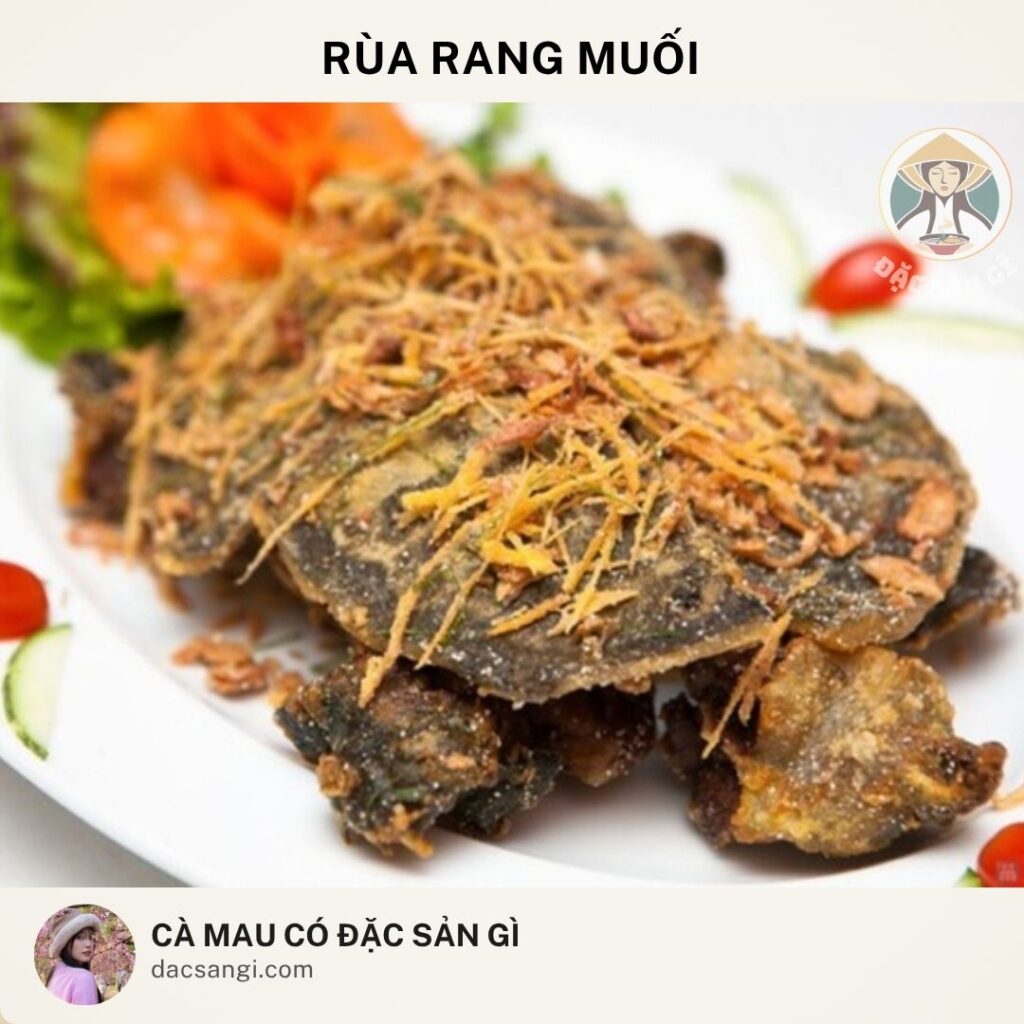 Đặc sản rùa rang muối Cà Mau