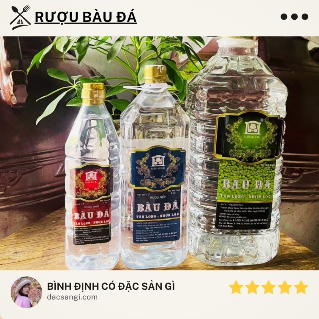 Bình Định có đặc sản gì? 15 đặc sản Bình Định trứ danh nên thử và mua về làm quà Đặc sản rượu Bàu Đá