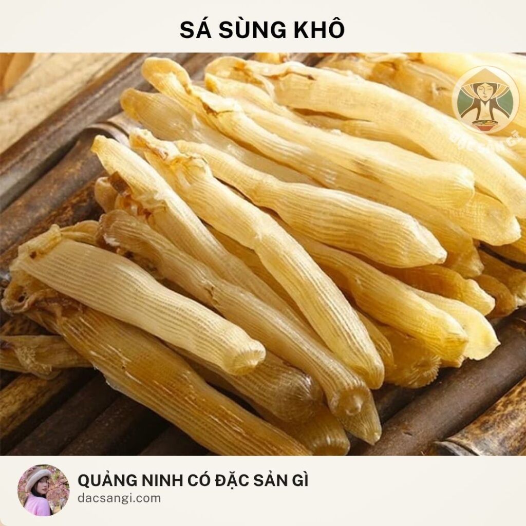 Quảng Ninh có đặc sản gì? 19 đặc sản Quảng Ninh ngon bổ rẻ đáng mua nhất Đặc sản sá sùng khô Quảng Ninh